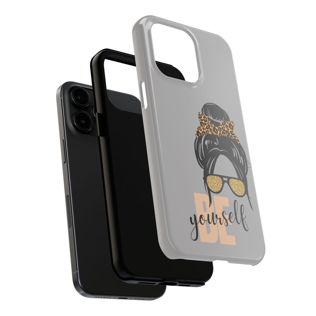 Be Yourself iPhone Case – Motivational Quote Tough Phone Cover