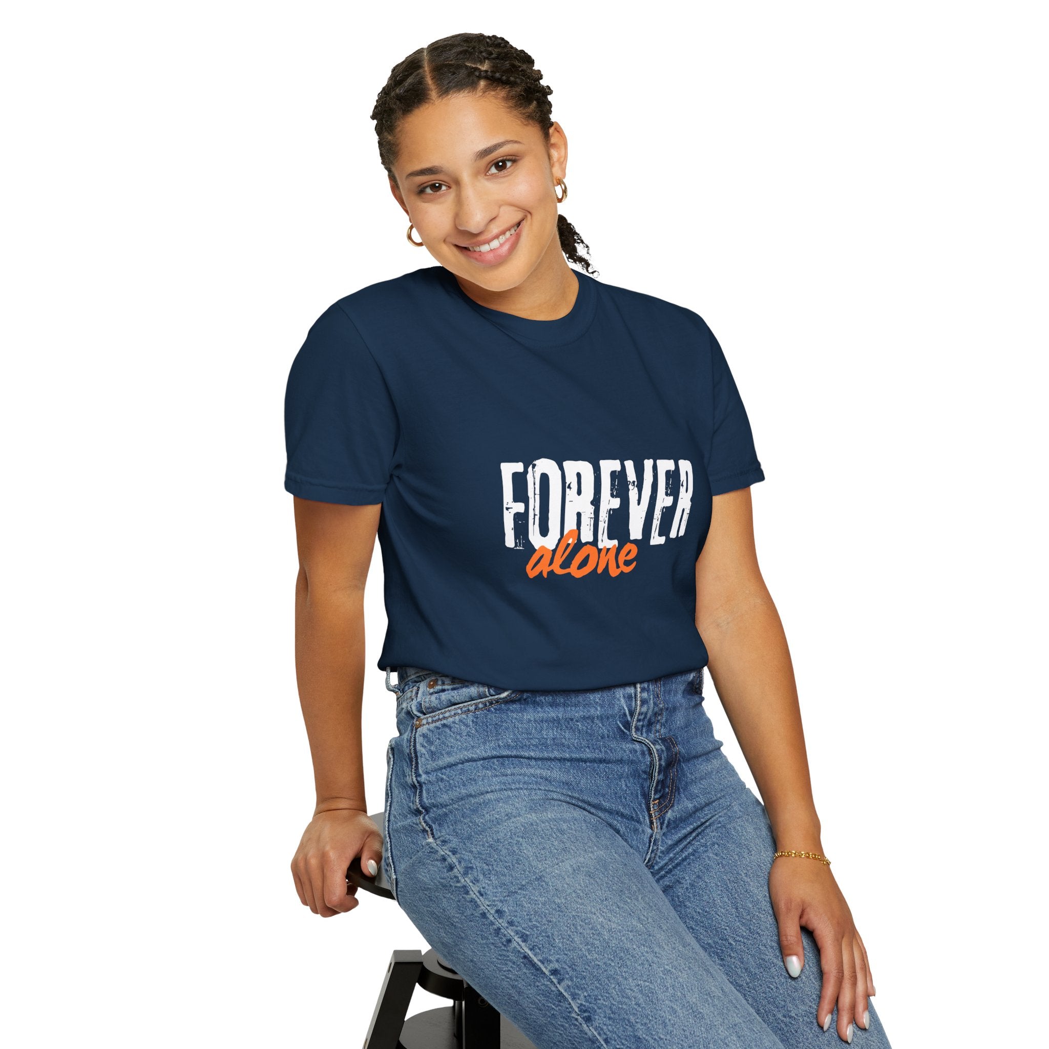 Forever Alone Cool Monkey Graphic Tee | Funny Front & Back Print Shirt