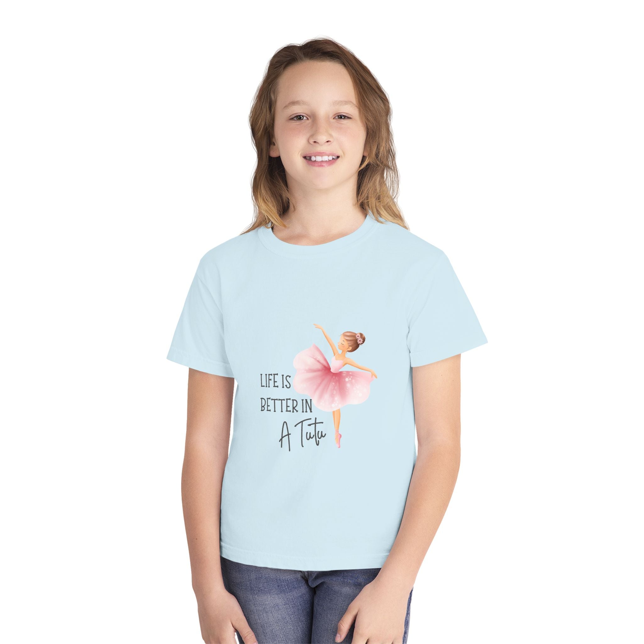 Youth T-Shirt Ballet 'Life Is Better in a Tutu' Tee for Girls