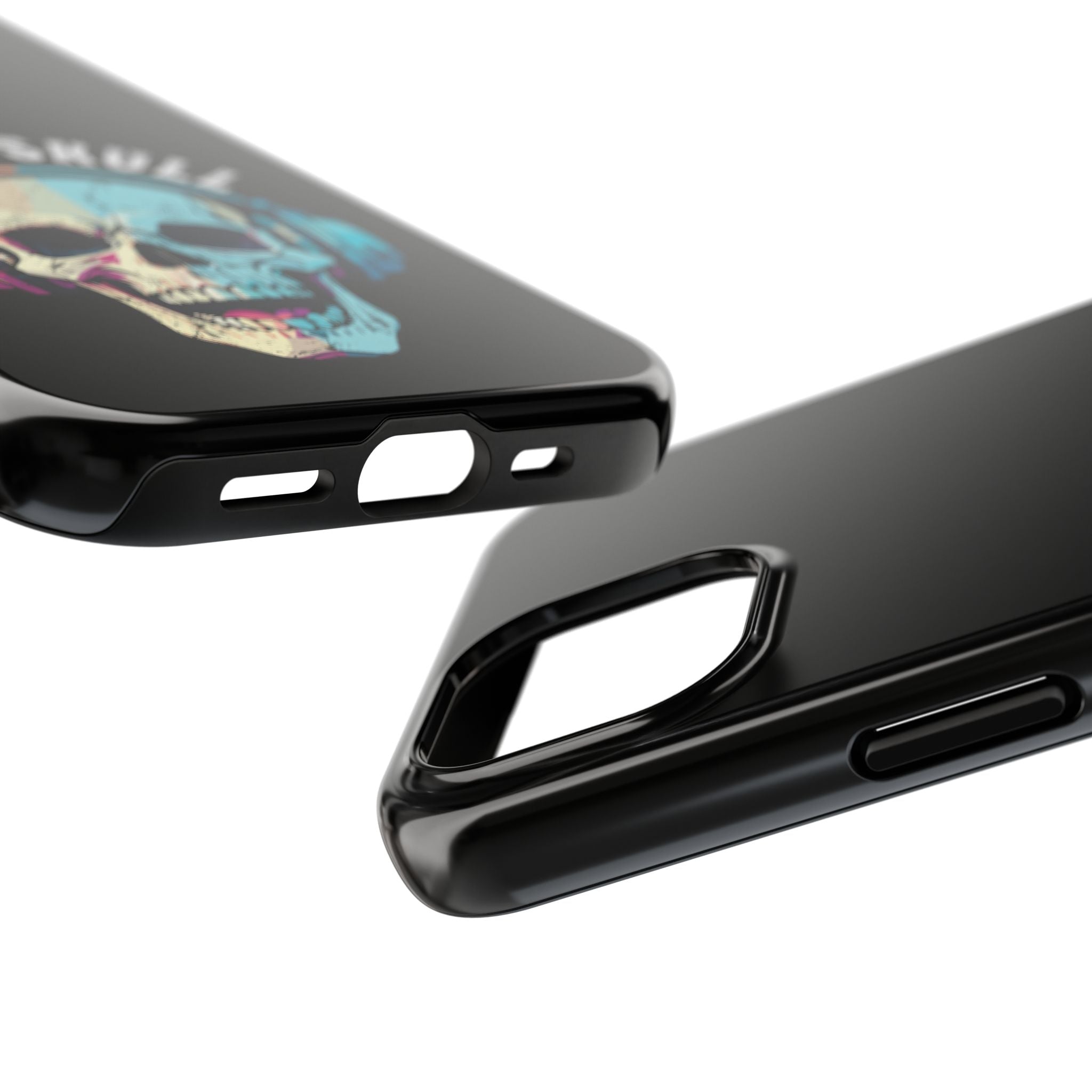 Death Skull iPhone & Samsung Case – Skull Headphones Tough Phone Cover