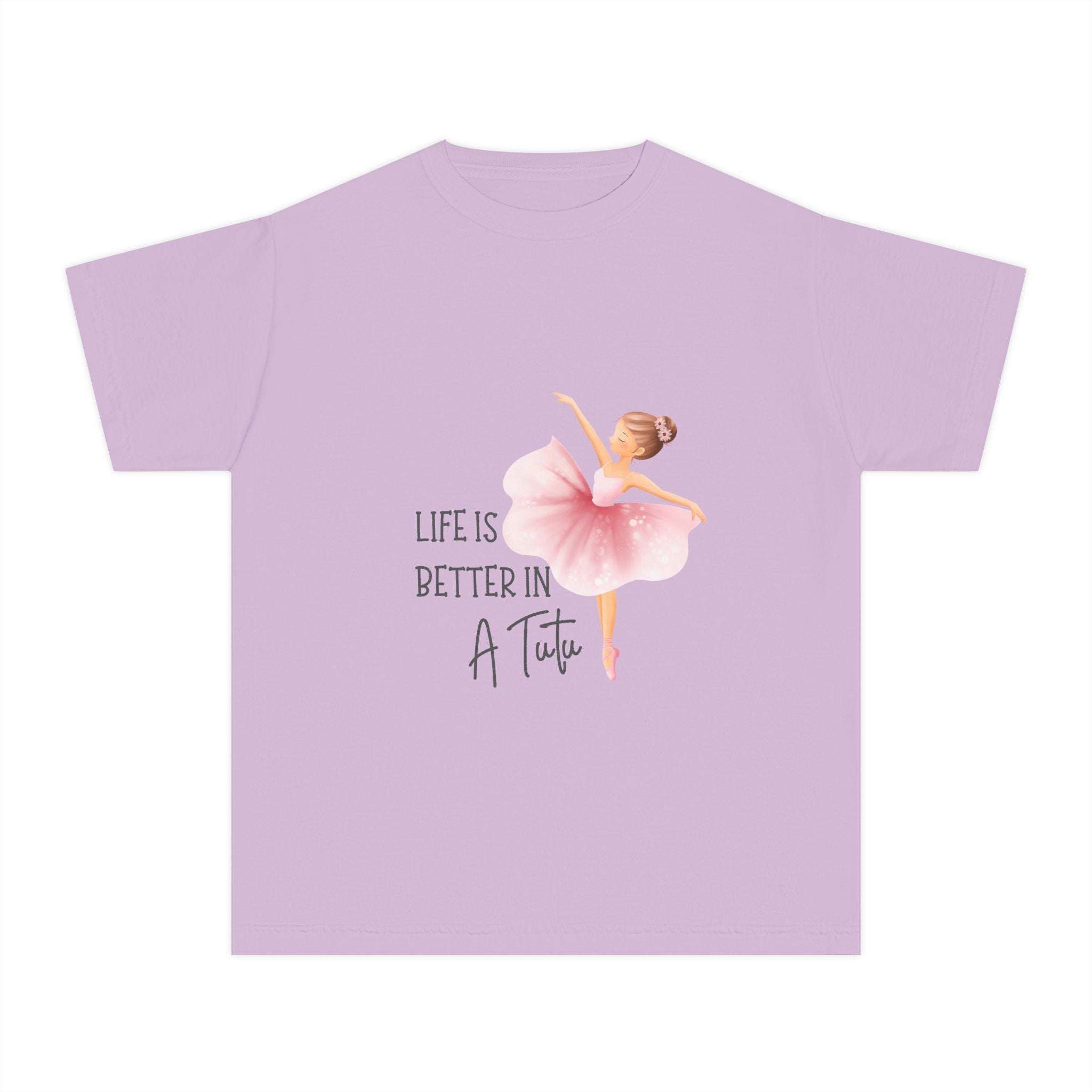 Youth T-Shirt Ballet 'Life Is Better in a Tutu' Tee for Girls