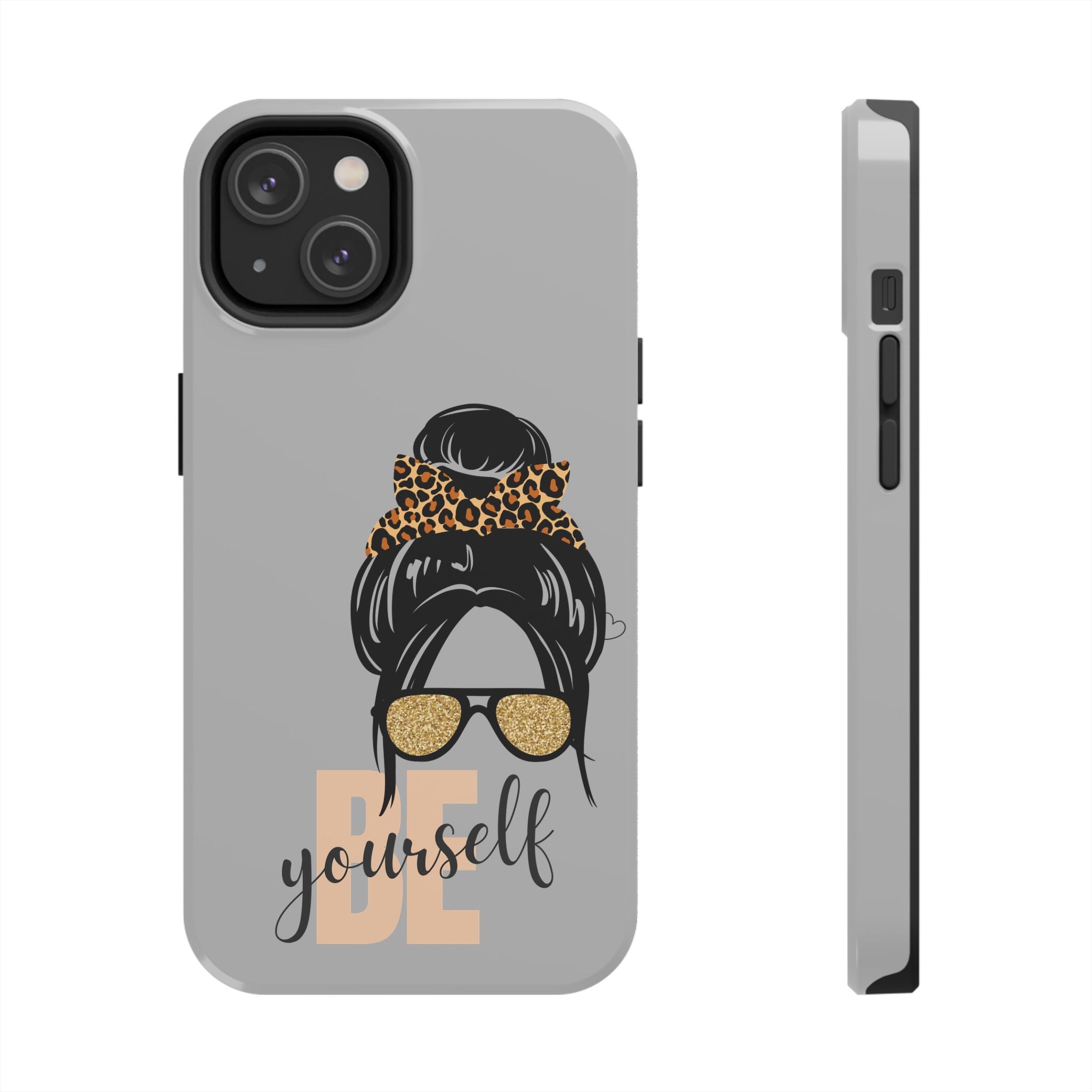 Be Yourself iPhone Case – Motivational Quote Tough Phone Cover