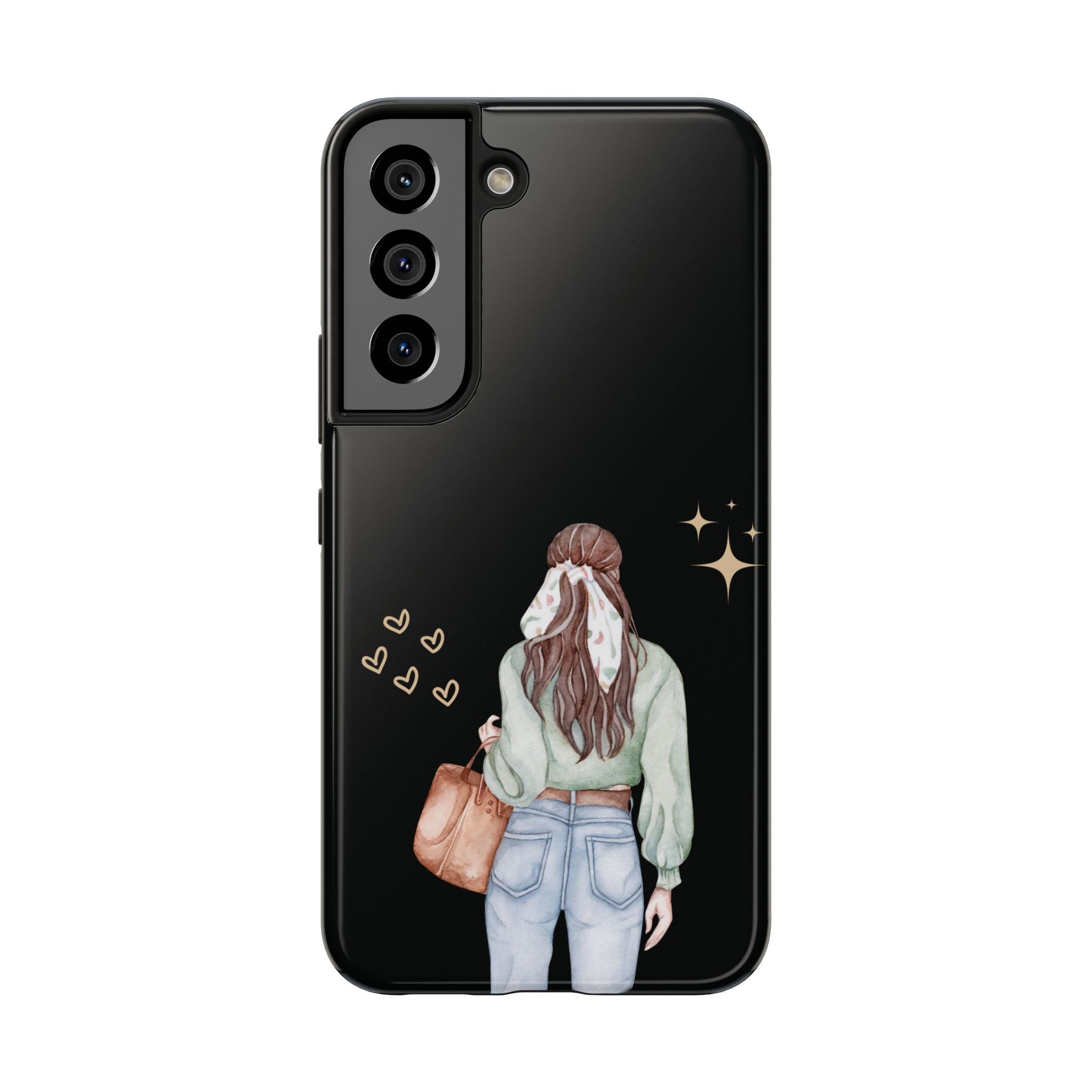 Trendy Girl iPhone Case – Fashion Illustration Tough Phone Cover
