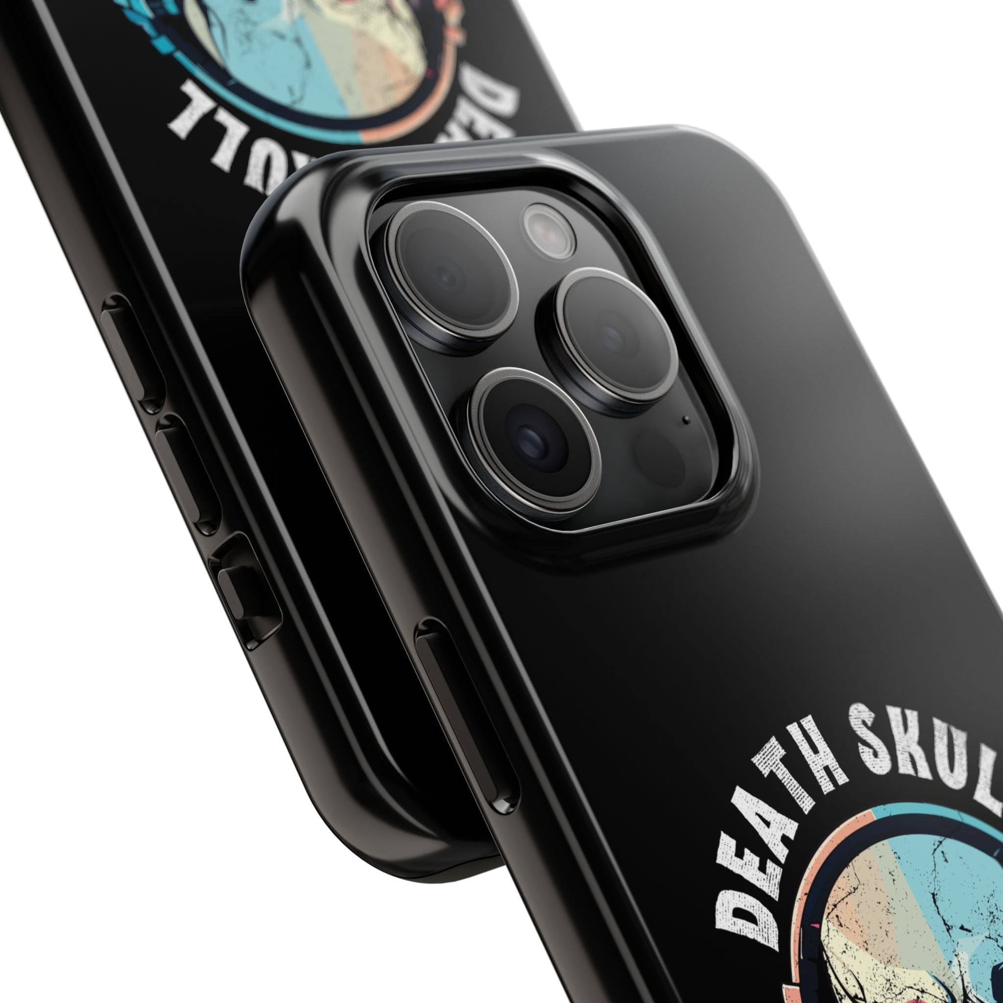 Death Skull iPhone & Samsung Case – Skull Headphones Tough Phone Cover