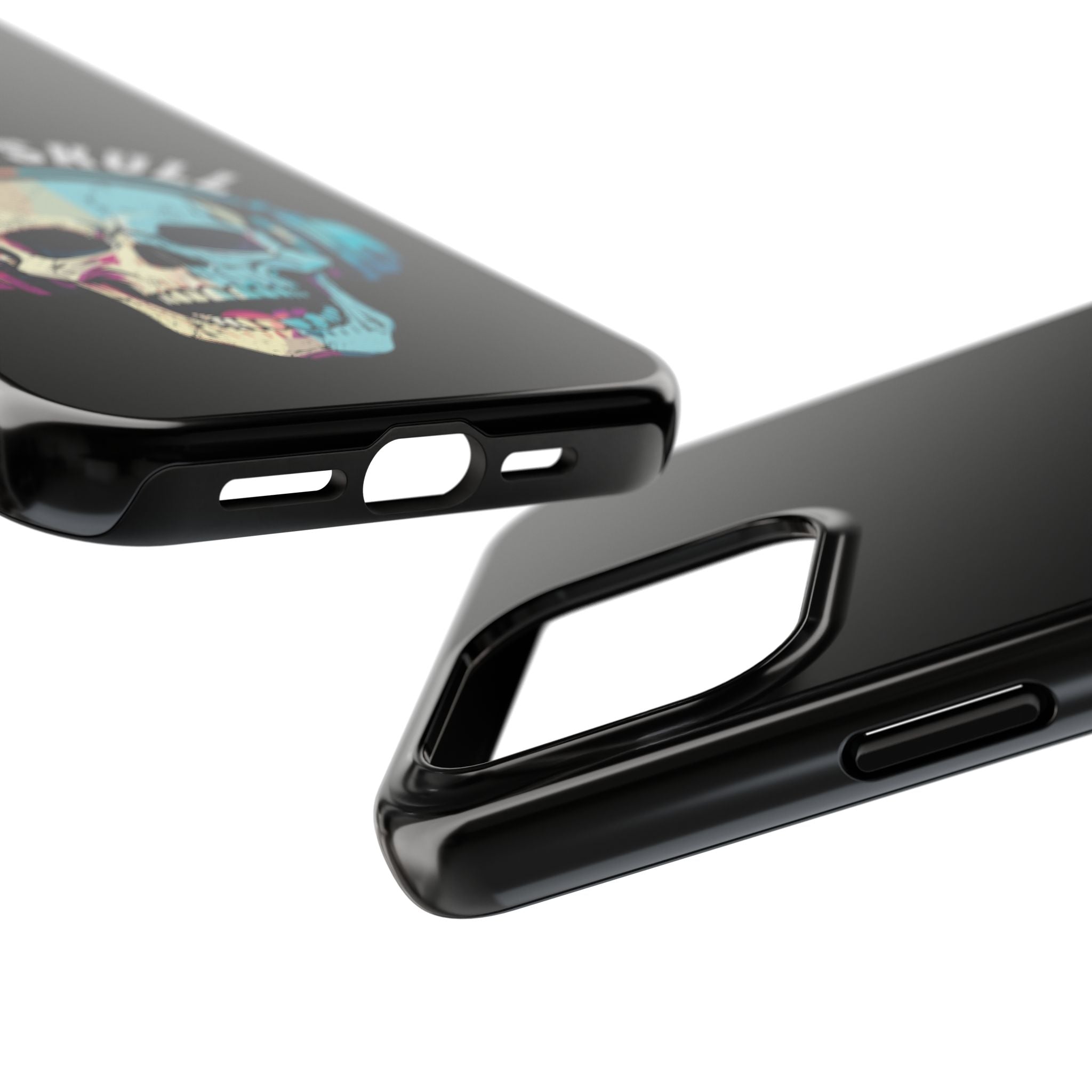 Death Skull iPhone & Samsung Case – Skull Headphones Tough Phone Cover