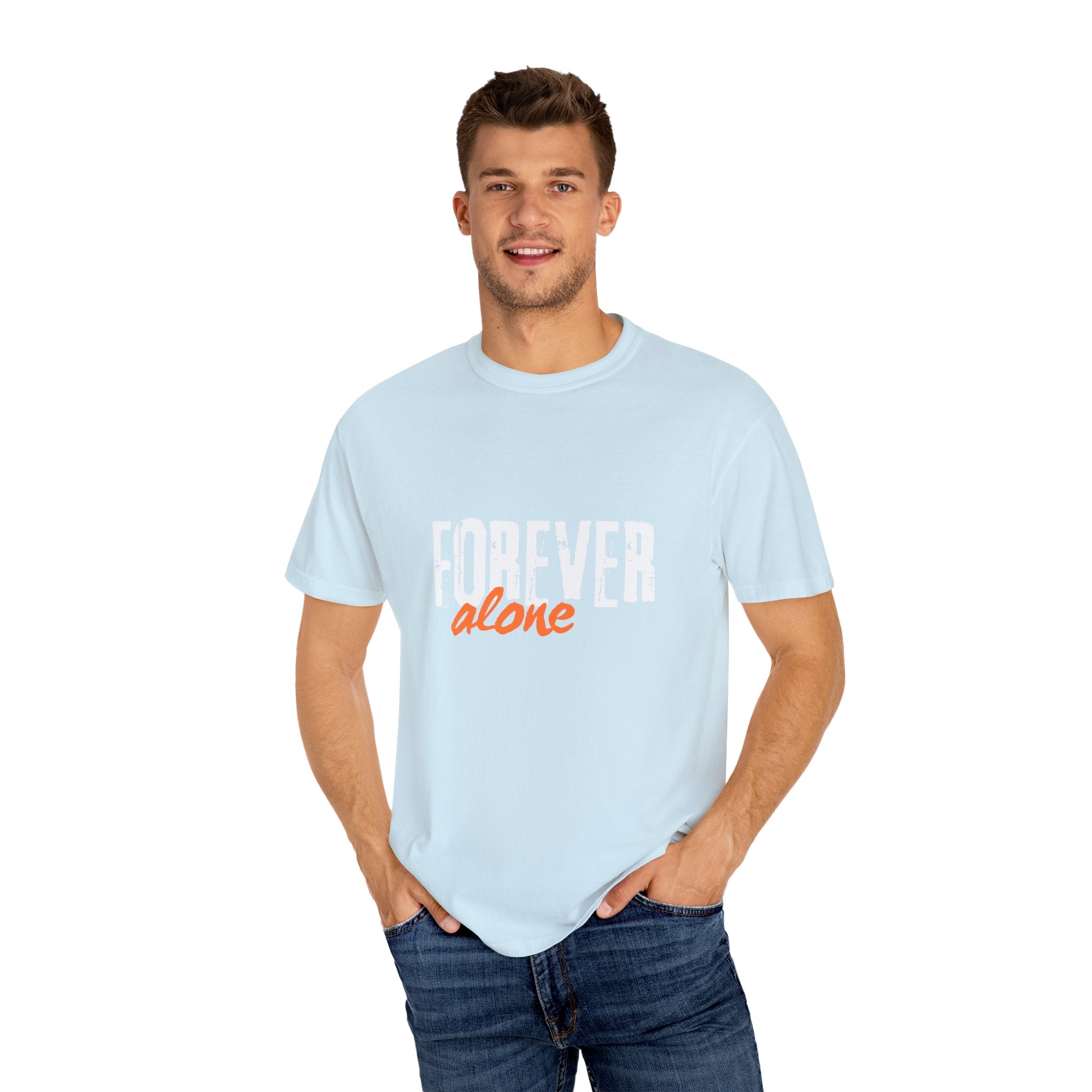 Forever Alone Cool Monkey Graphic Tee | Funny Front & Back Print Shirt