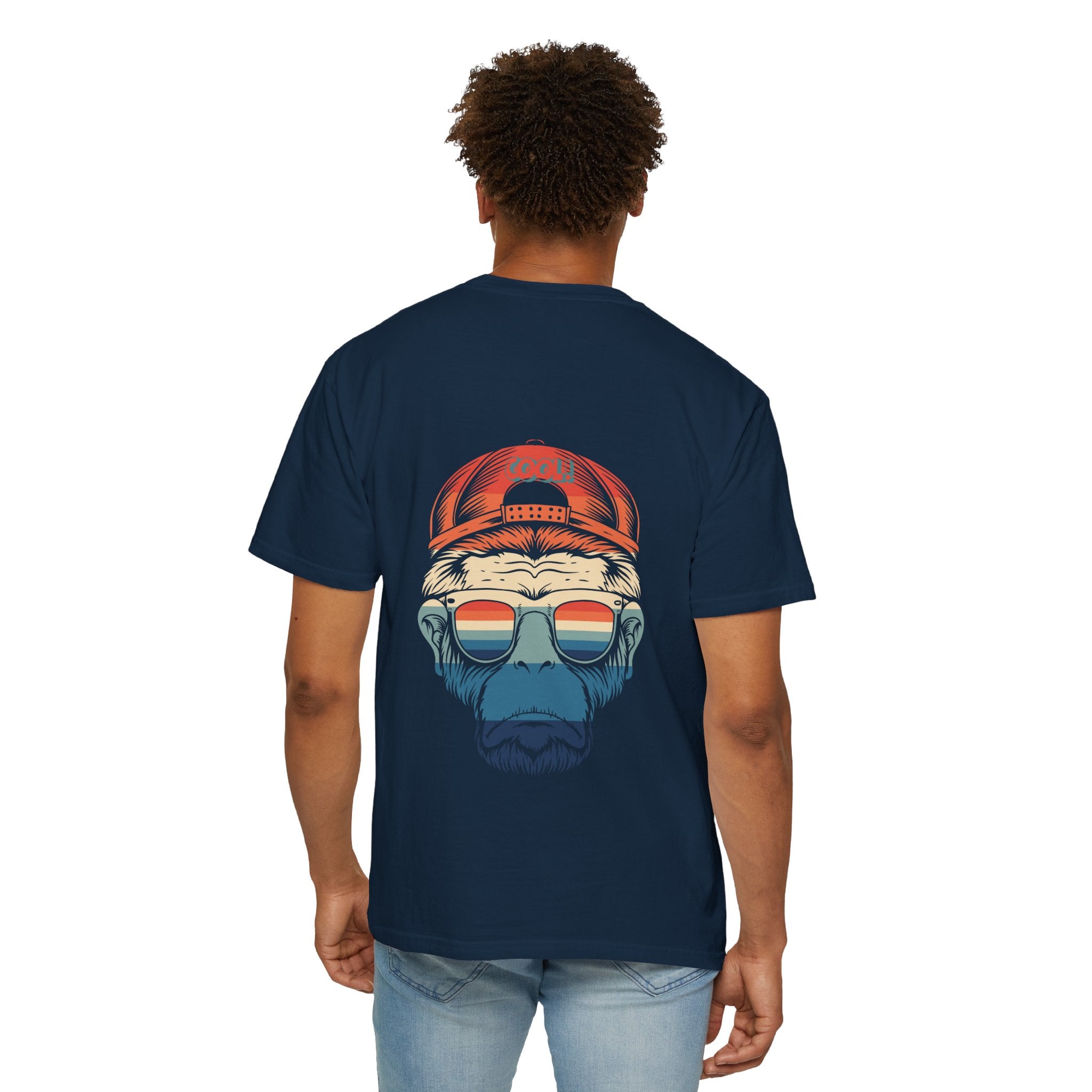 Forever Alone Cool Monkey Unisex Graphic Tee | Funny Front & Back Print Shirt