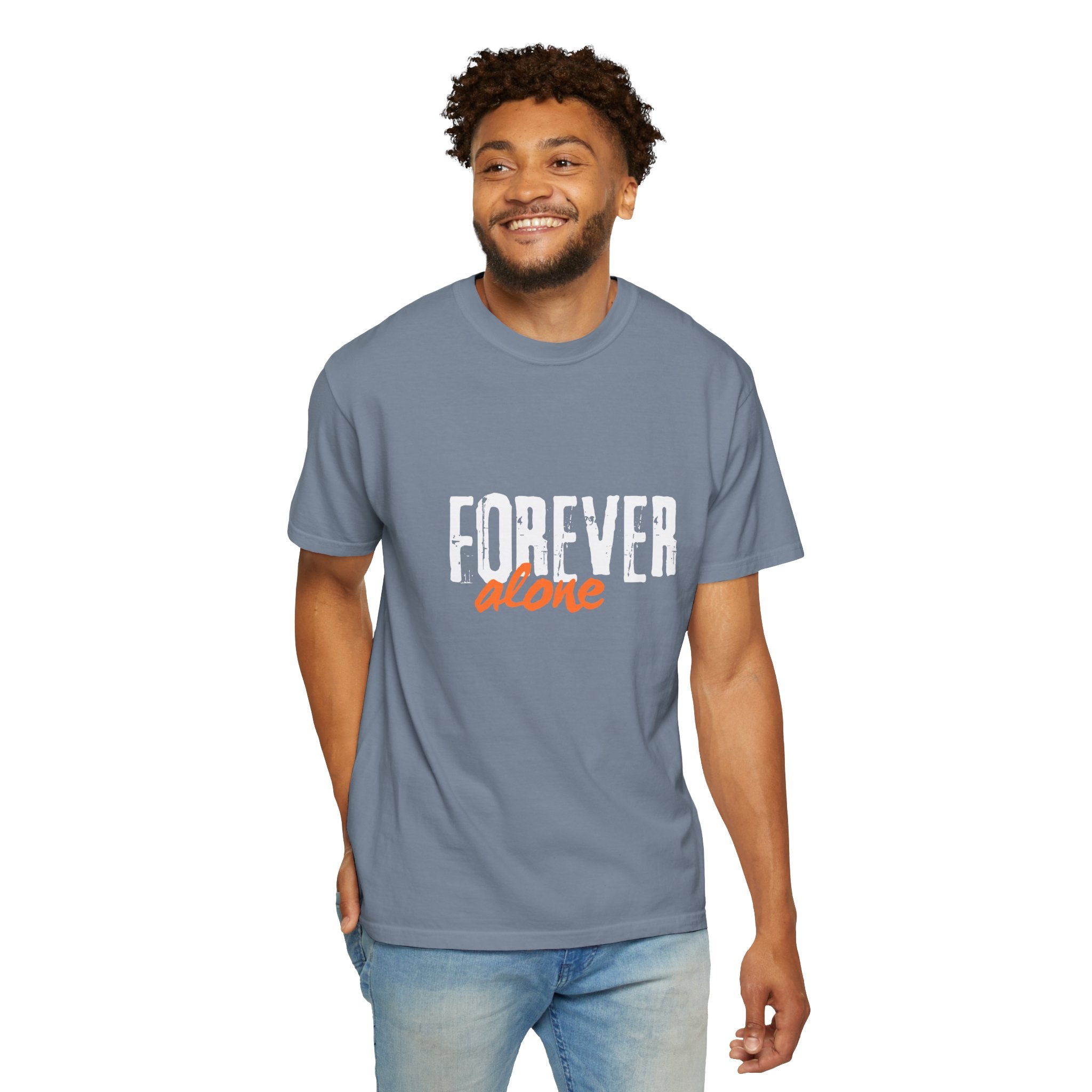 Forever Alone Cool Monkey Unisex Graphic Tee | Funny Front & Back Print Shirt