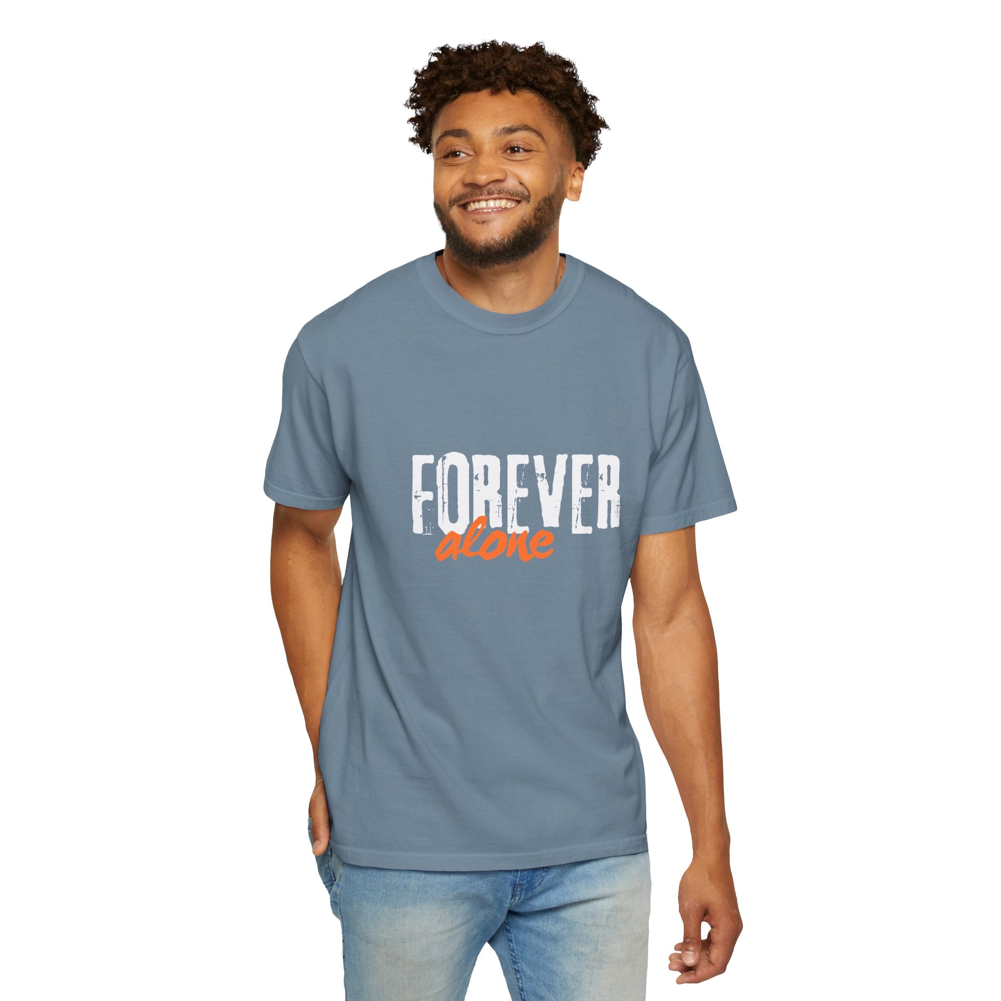Forever Alone Cool Monkey Unisex Graphic Tee | Funny Front & Back Print Shirt
