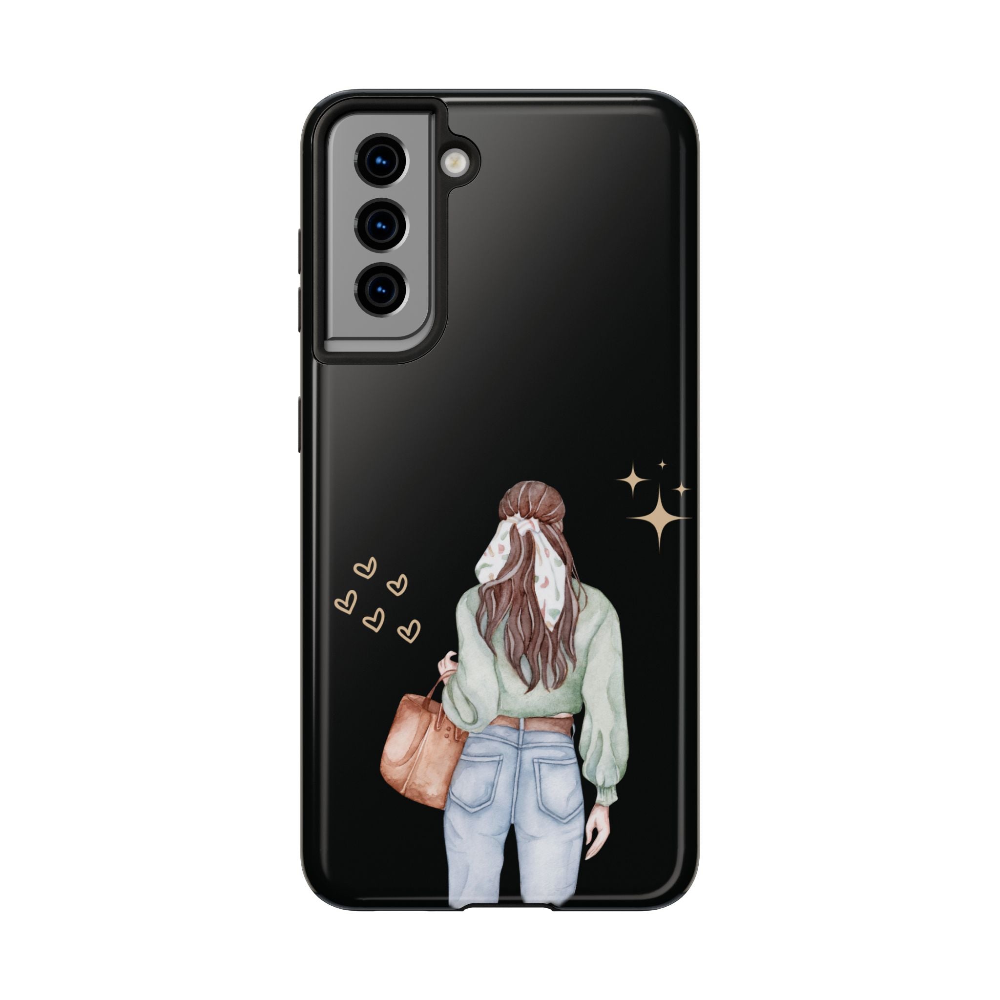 Trendy Girl iPhone Case – Fashion Illustration Tough Phone Cover