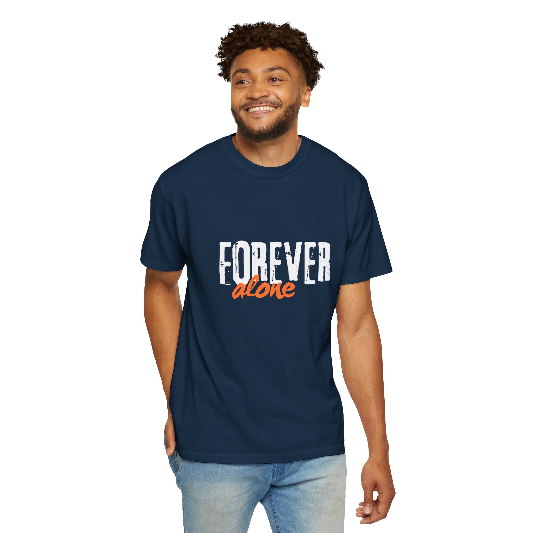 Forever Alone Cool Monkey Unisex Graphic Tee | Funny Front & Back Print Shirt