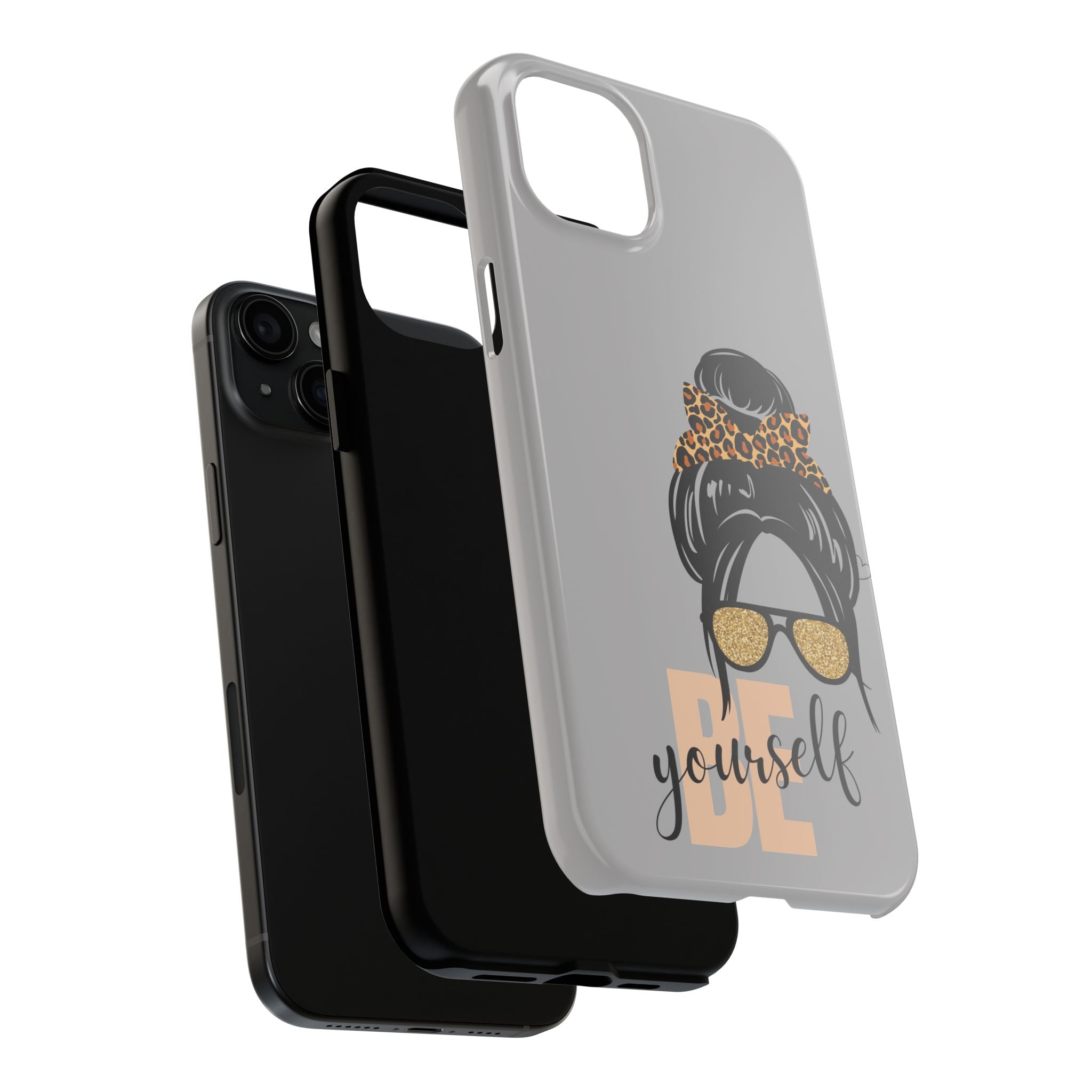 Be Yourself iPhone Case – Motivational Quote Tough Phone Cover