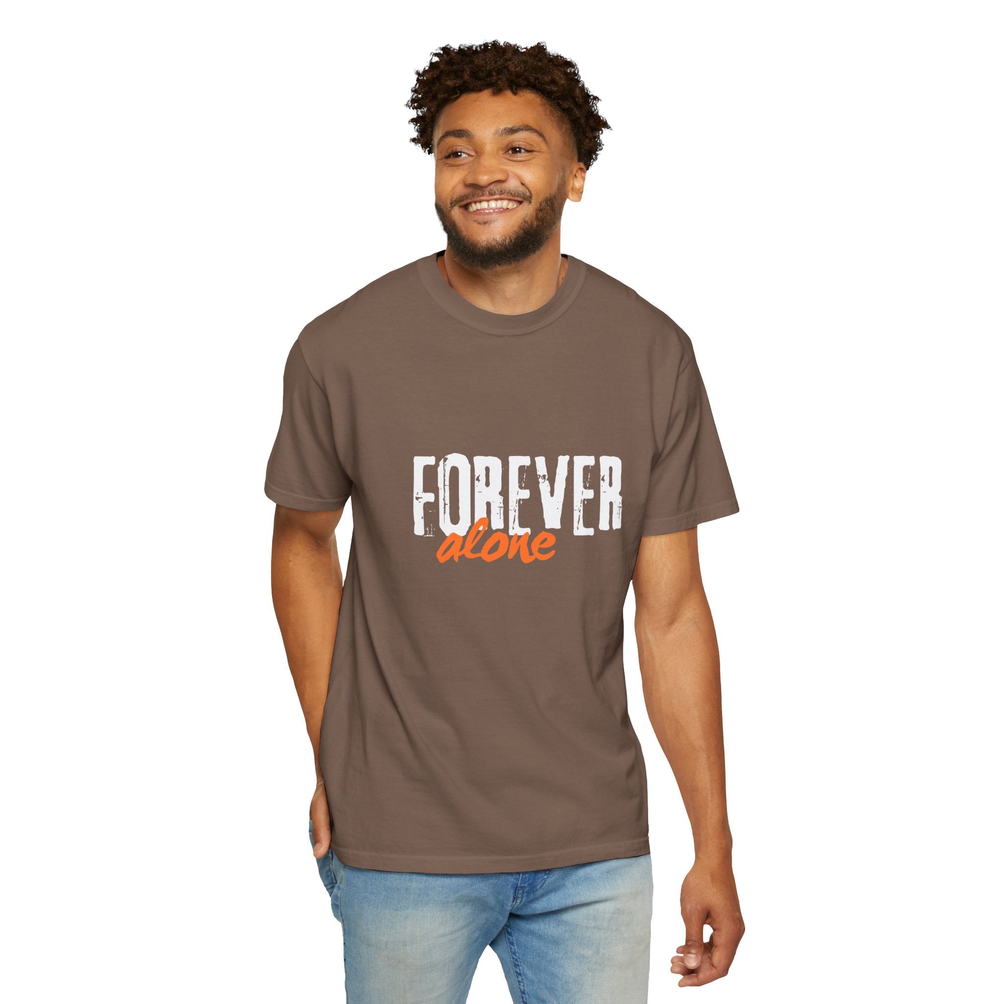 Forever Alone Cool Monkey Graphic Tee | Funny Front & Back Print Shirt