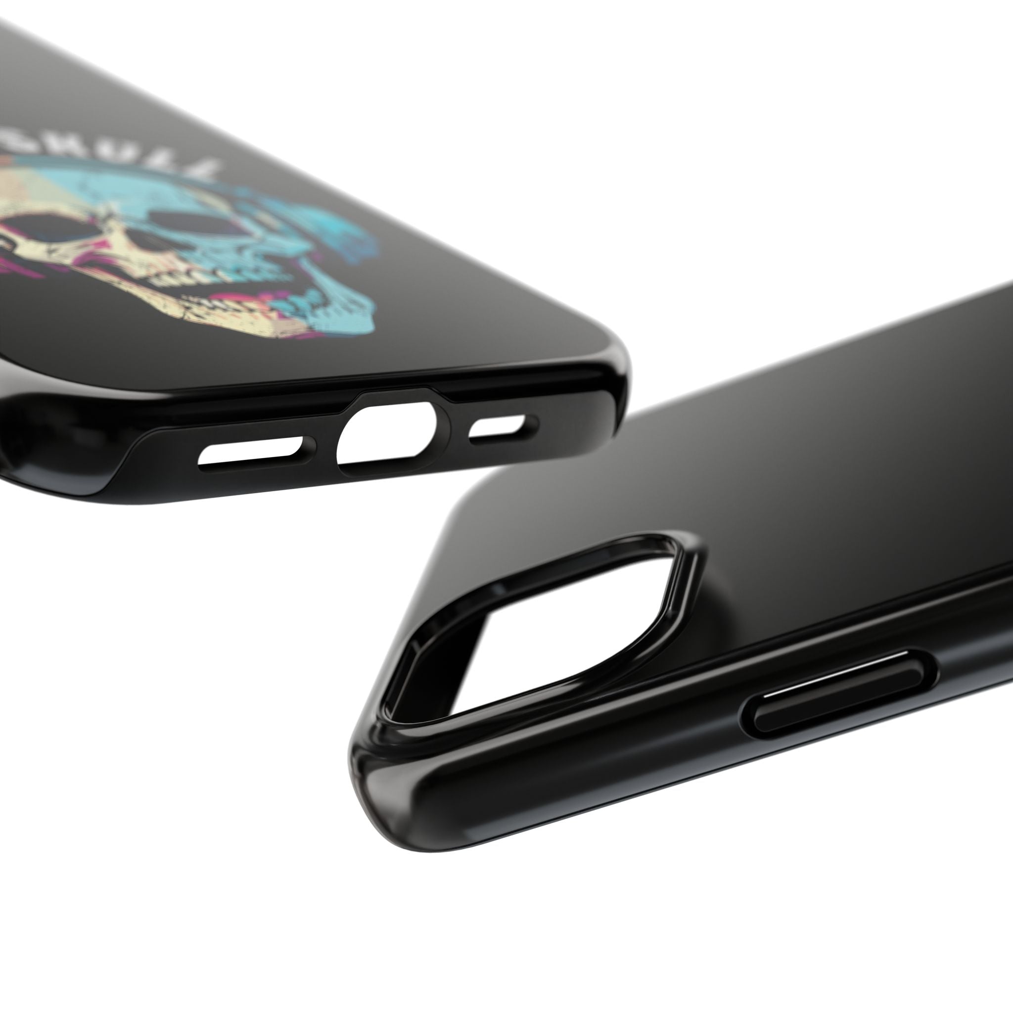 Death Skull iPhone & Samsung Case – Skull Headphones Tough Phone Cover