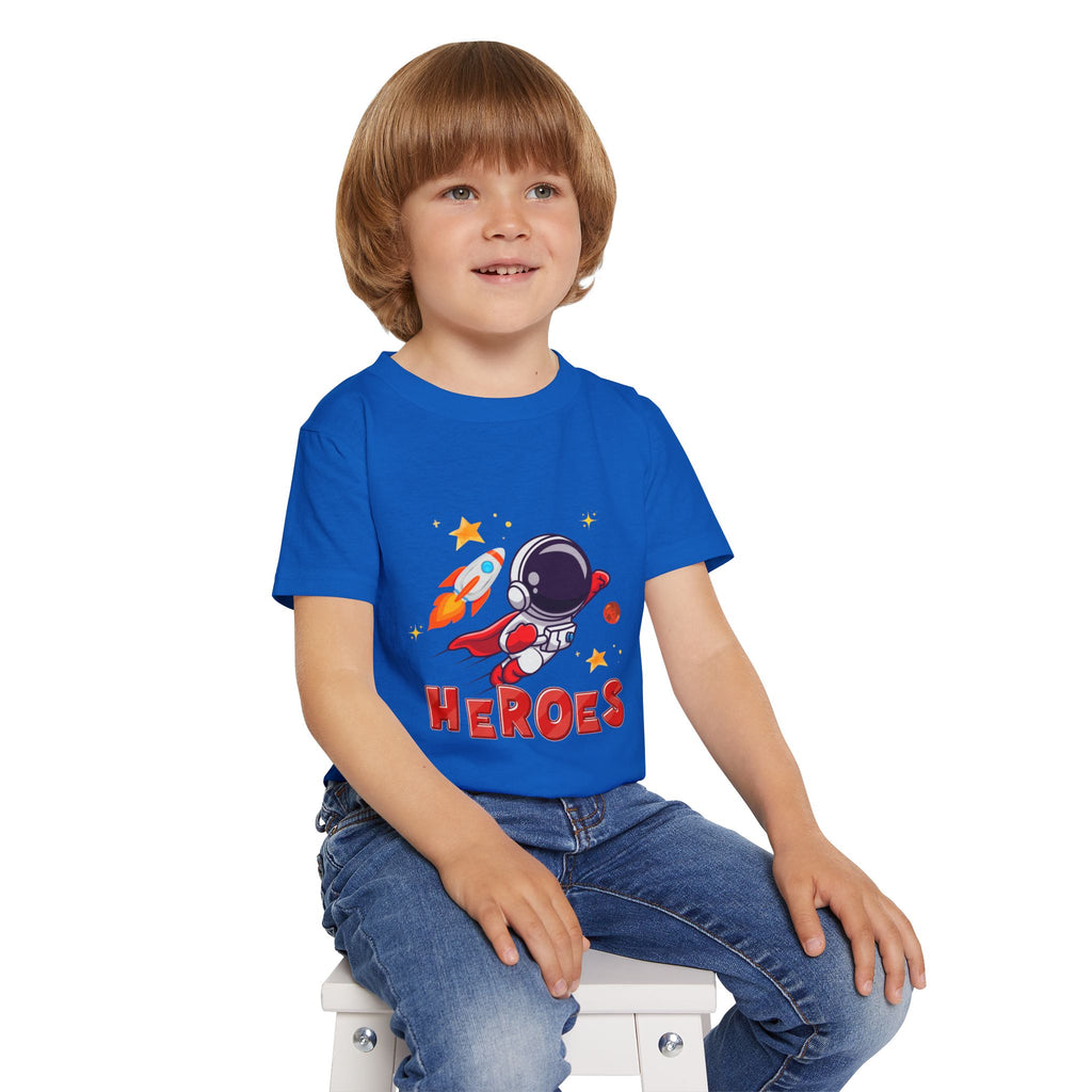 Little Space Heroes Astronaut Kids T-Shirt – Cosmic Adventure Tee for Boys & Girls