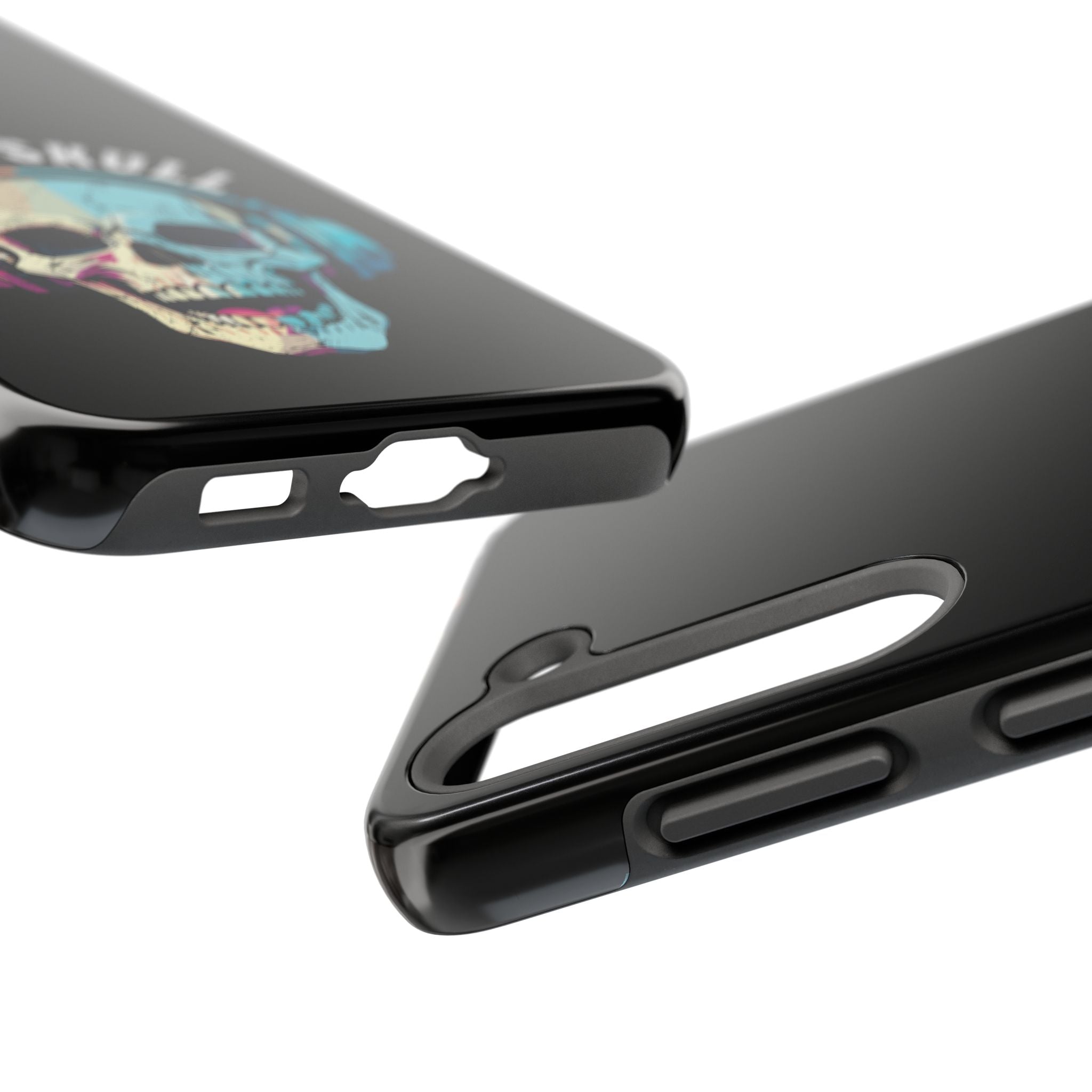 Death Skull iPhone & Samsung Case – Skull Headphones Tough Phone Cover