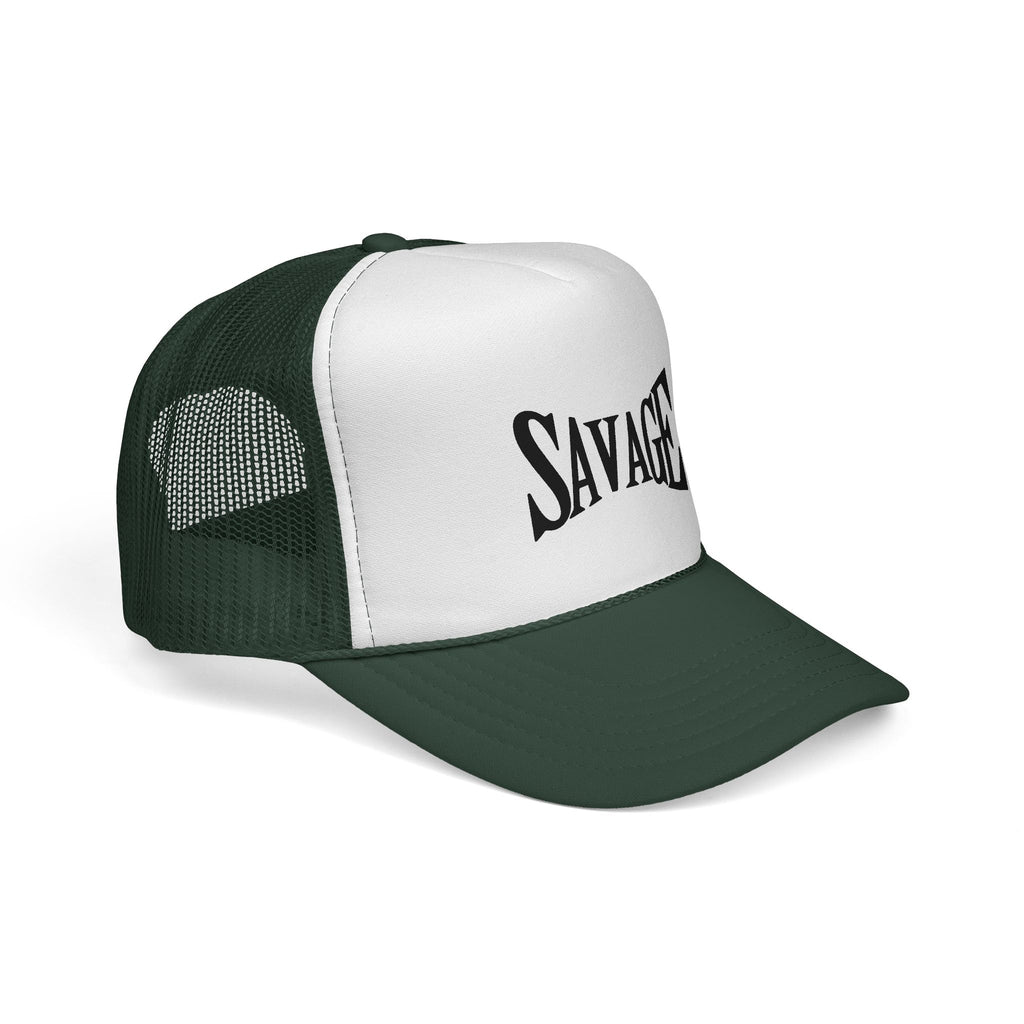 Savage Trucker Cap – Bold Typography Streetwear Hat