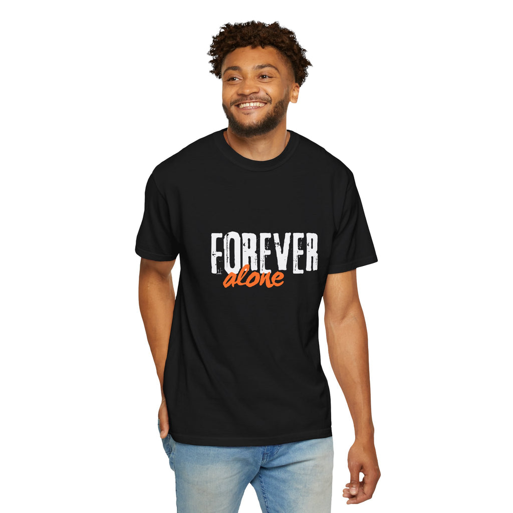 Forever Alone Cool Monkey Unisex Graphic Tee | Funny Front & Back Print Shirt