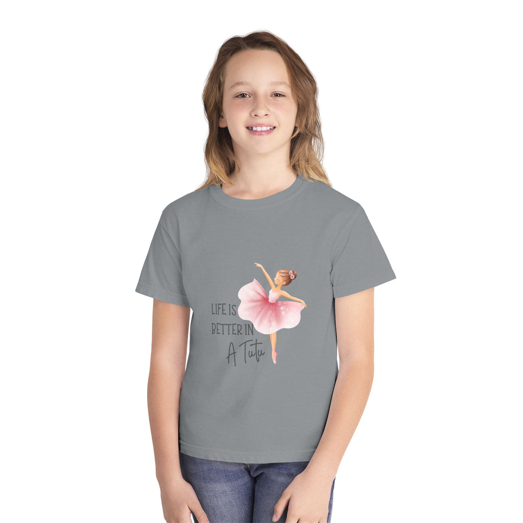 Youth T-Shirt Ballet 'Life Is Better in a Tutu' Tee for Girls