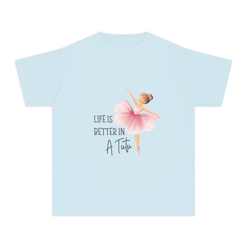 Youth T-Shirt Ballet 'Life Is Better in a Tutu' Tee for Girls