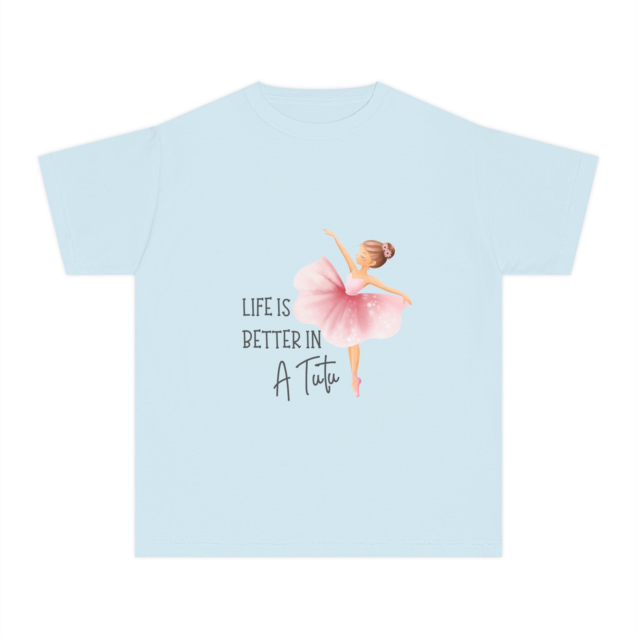 Youth T-Shirt Ballet 'Life Is Better in a Tutu' Tee for Girls