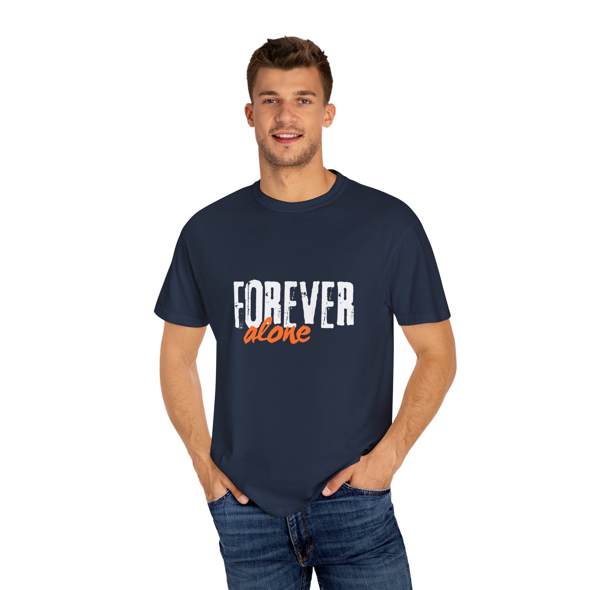 Forever Alone Cool Monkey Graphic Tee | Funny Front & Back Print Shirt