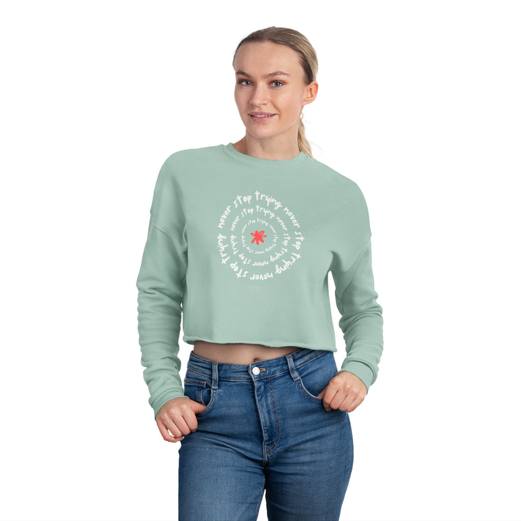 Inspirational Cropped Sweatshirt
