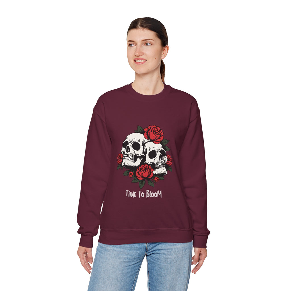 Bloom Skull Sweatshirt (Women's)