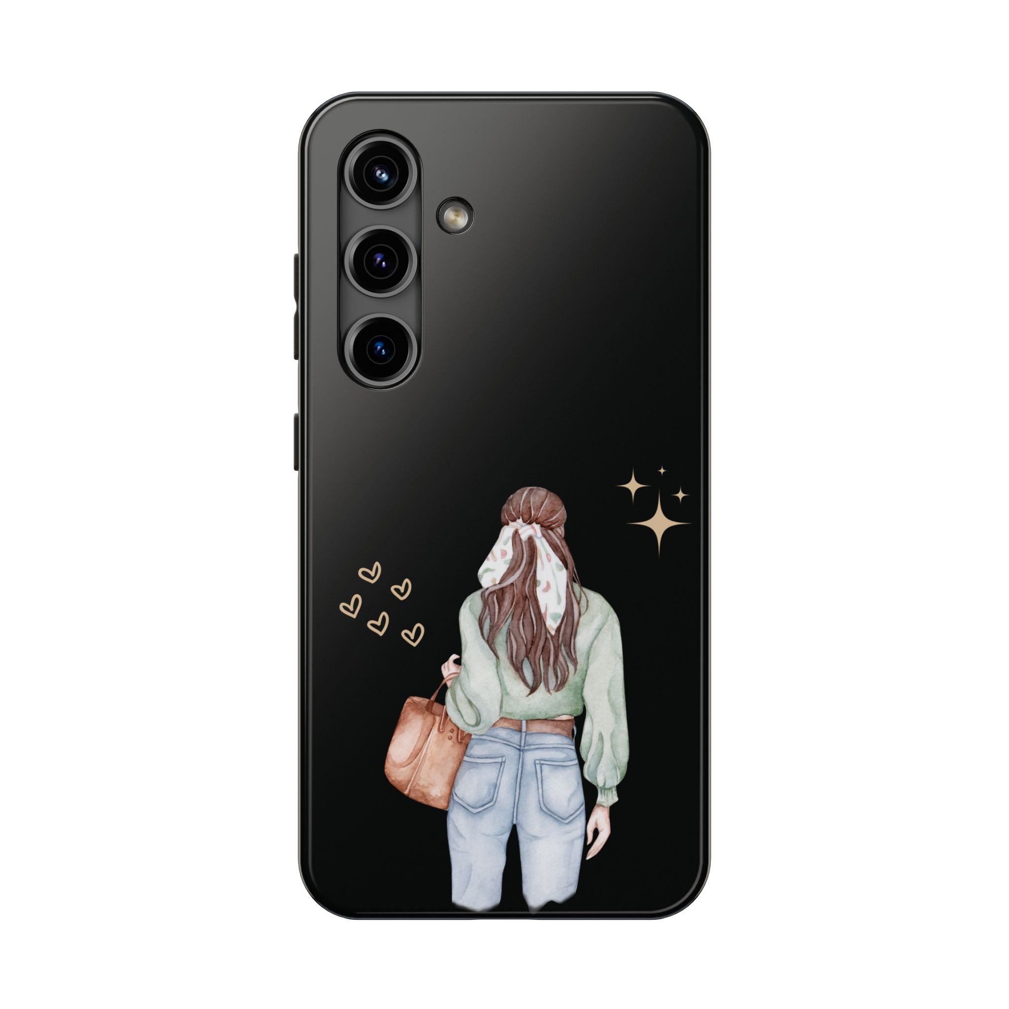 Trendy Girl iPhone Case – Fashion Illustration Tough Phone Cover