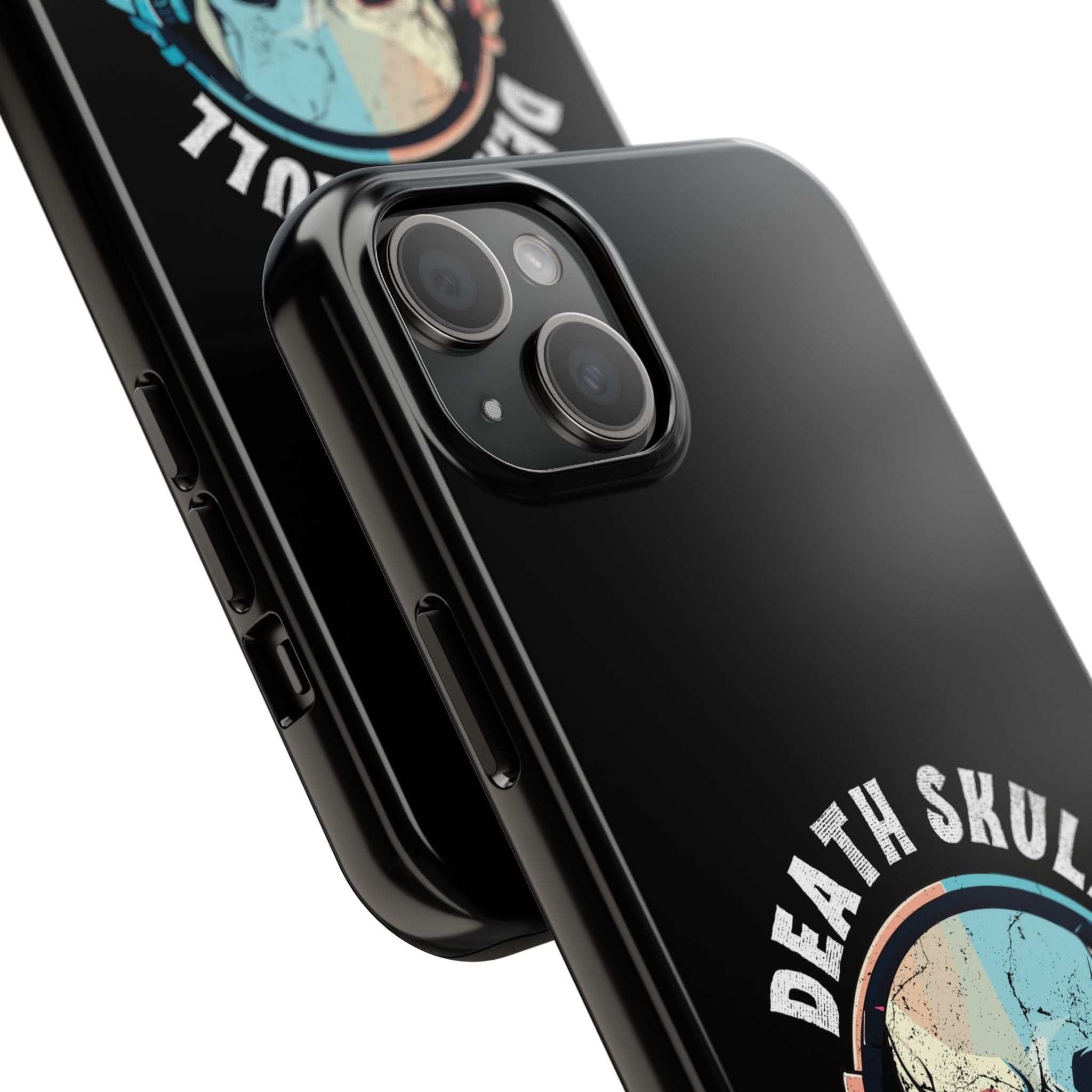 Death Skull iPhone & Samsung Case – Skull Headphones Tough Phone Cover