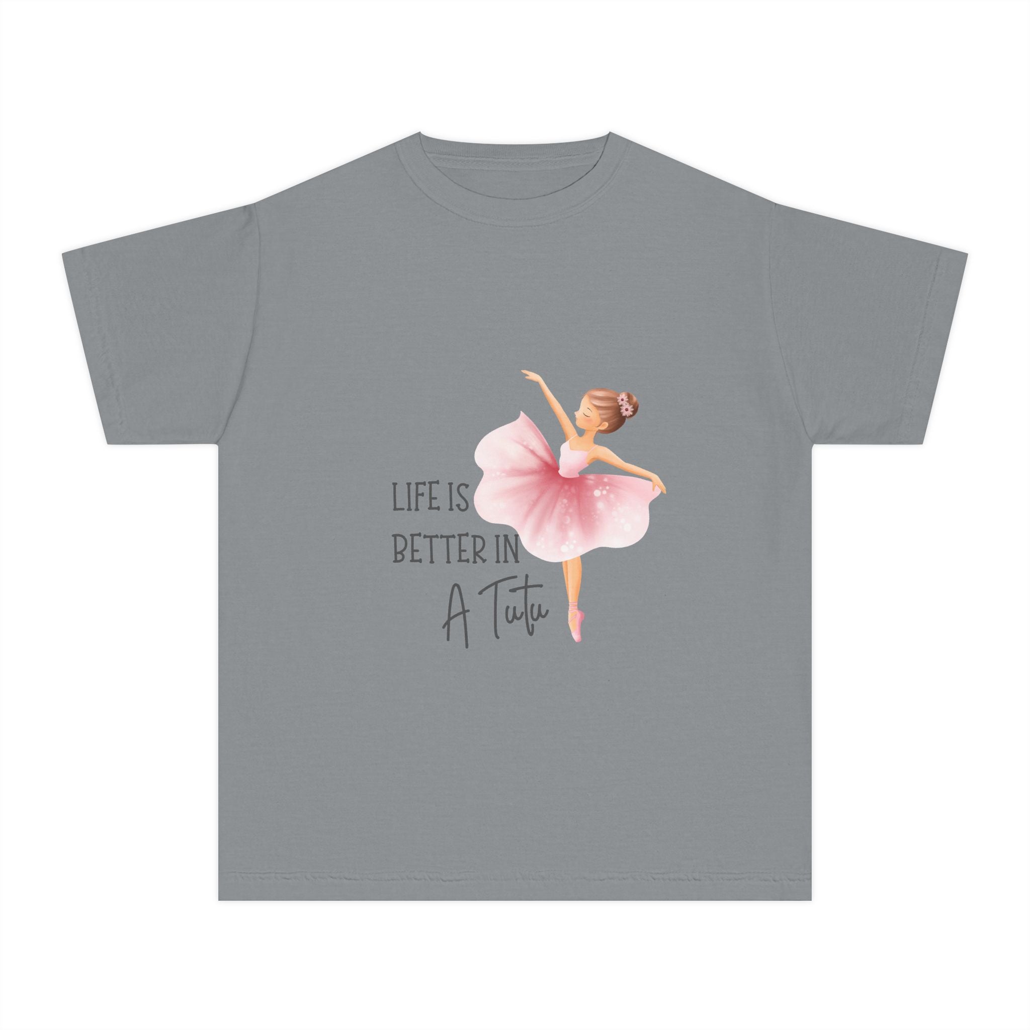 Youth T-Shirt Ballet 'Life Is Better in a Tutu' Tee for Girls