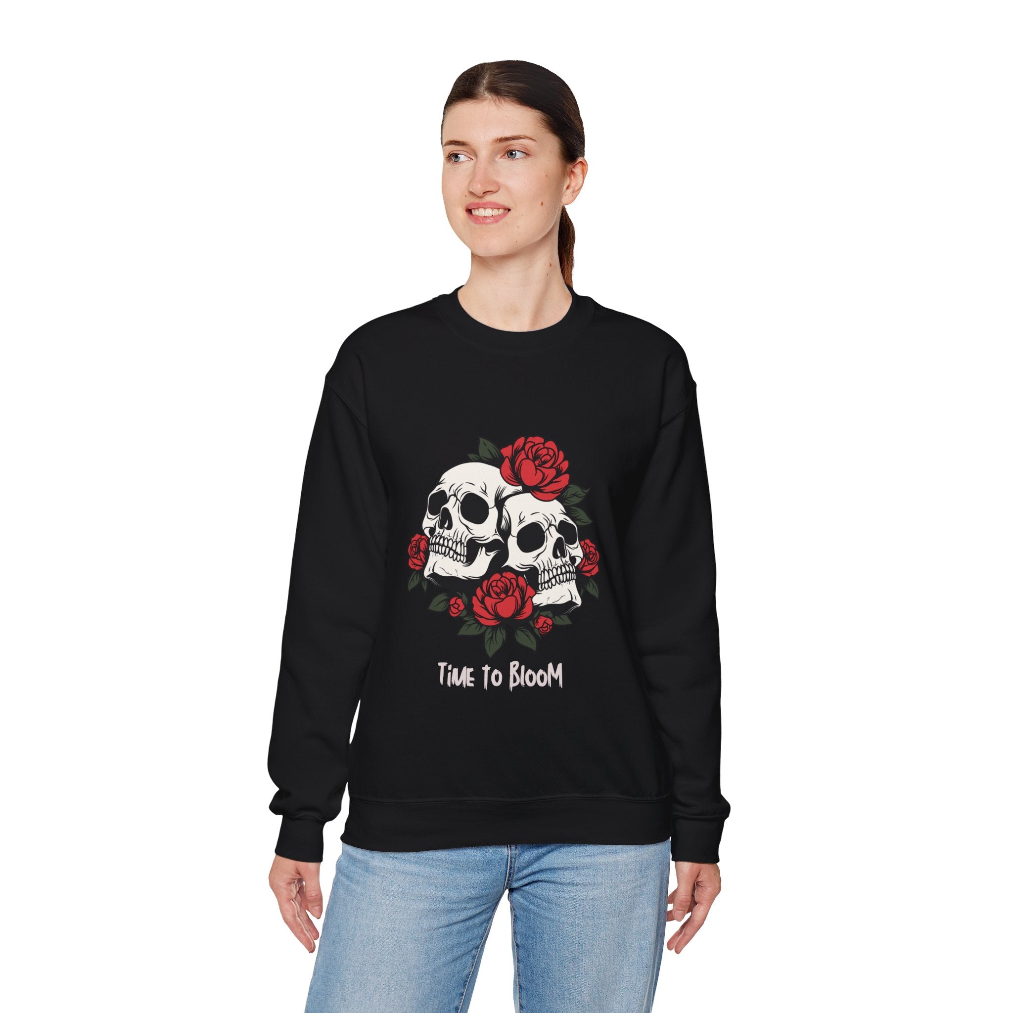 Bloom Skull Sweatshirt (Women's)