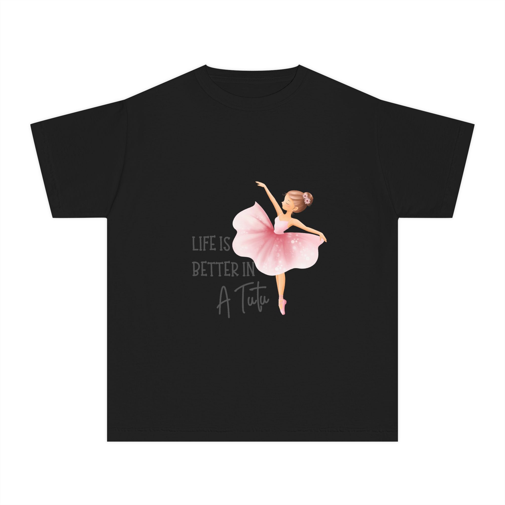 Youth T-Shirt Ballet 'Life Is Better in a Tutu' Tee for Girls